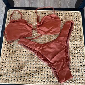 Vix High-Cut Rust Bikini Set
